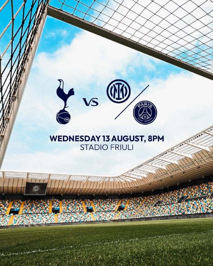 迫不及待！热刺公布欧洲超级杯赛程：8月13日对阵国米或巴黎